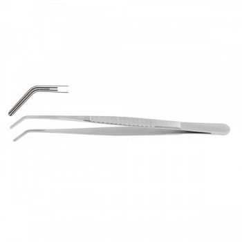 DeBakey Atrauma Forcep Angled Stainless Steel, 29.5 cm - 11 1/2" Tip Size 2.0 mm